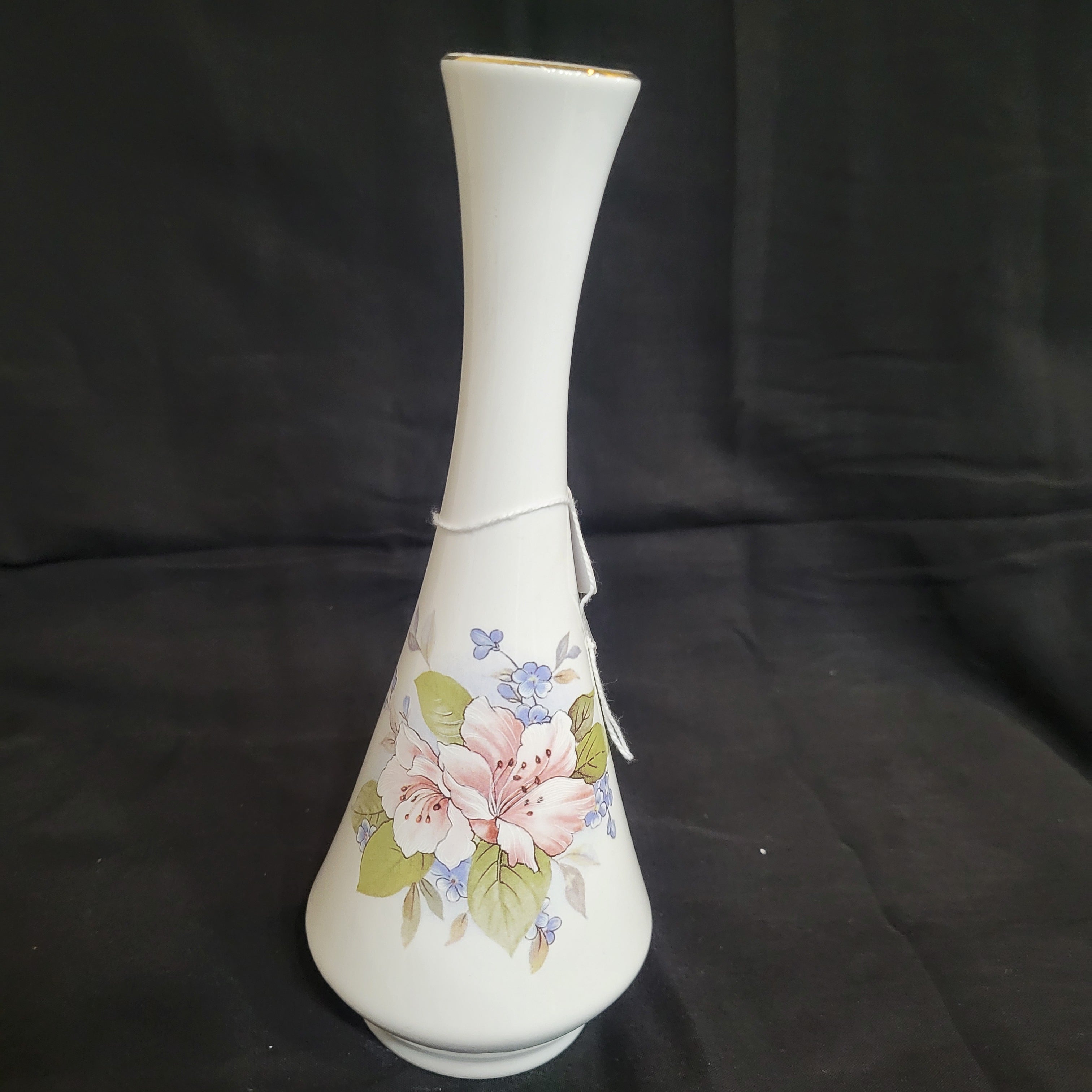 Vintage Erica Italian Glass Vase Italy Floral Ornament