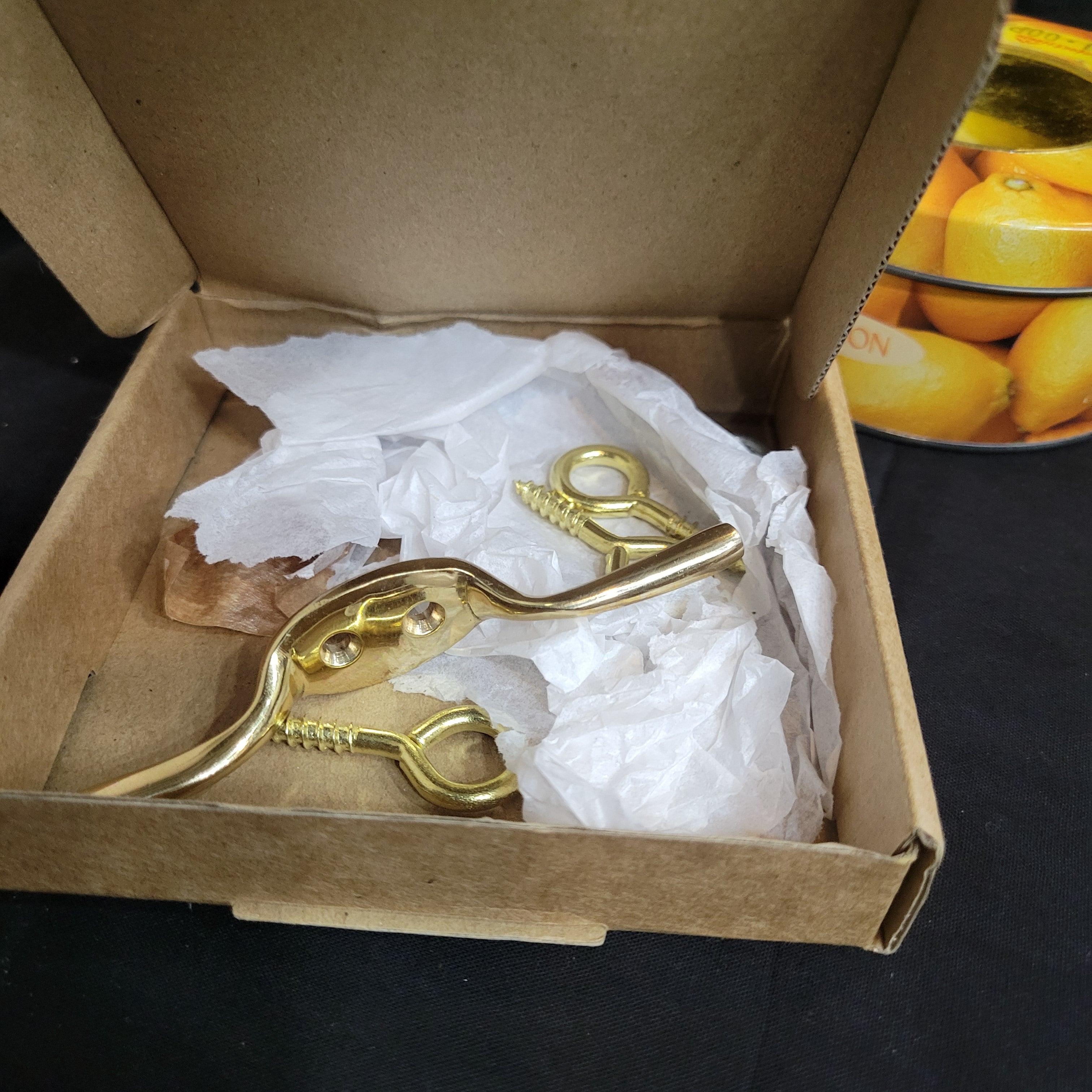 Vintage Sold Brass Towel Garments Hanger