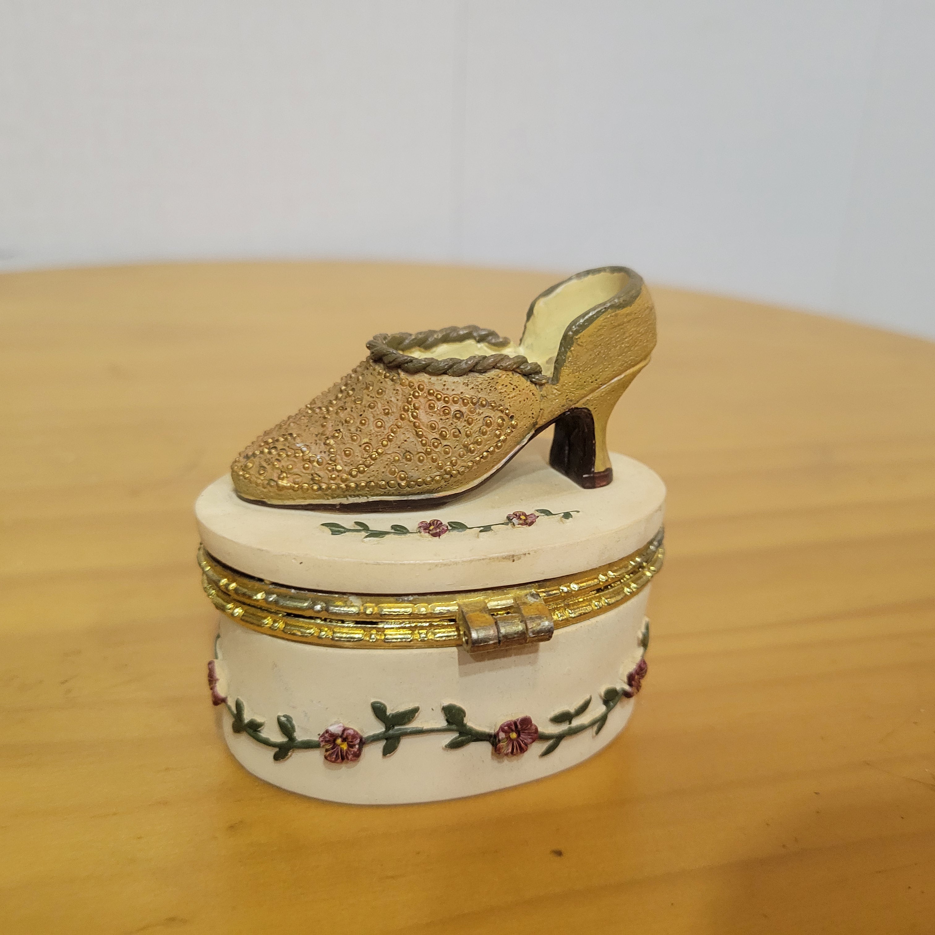 Vintage Shoe Trinket Box