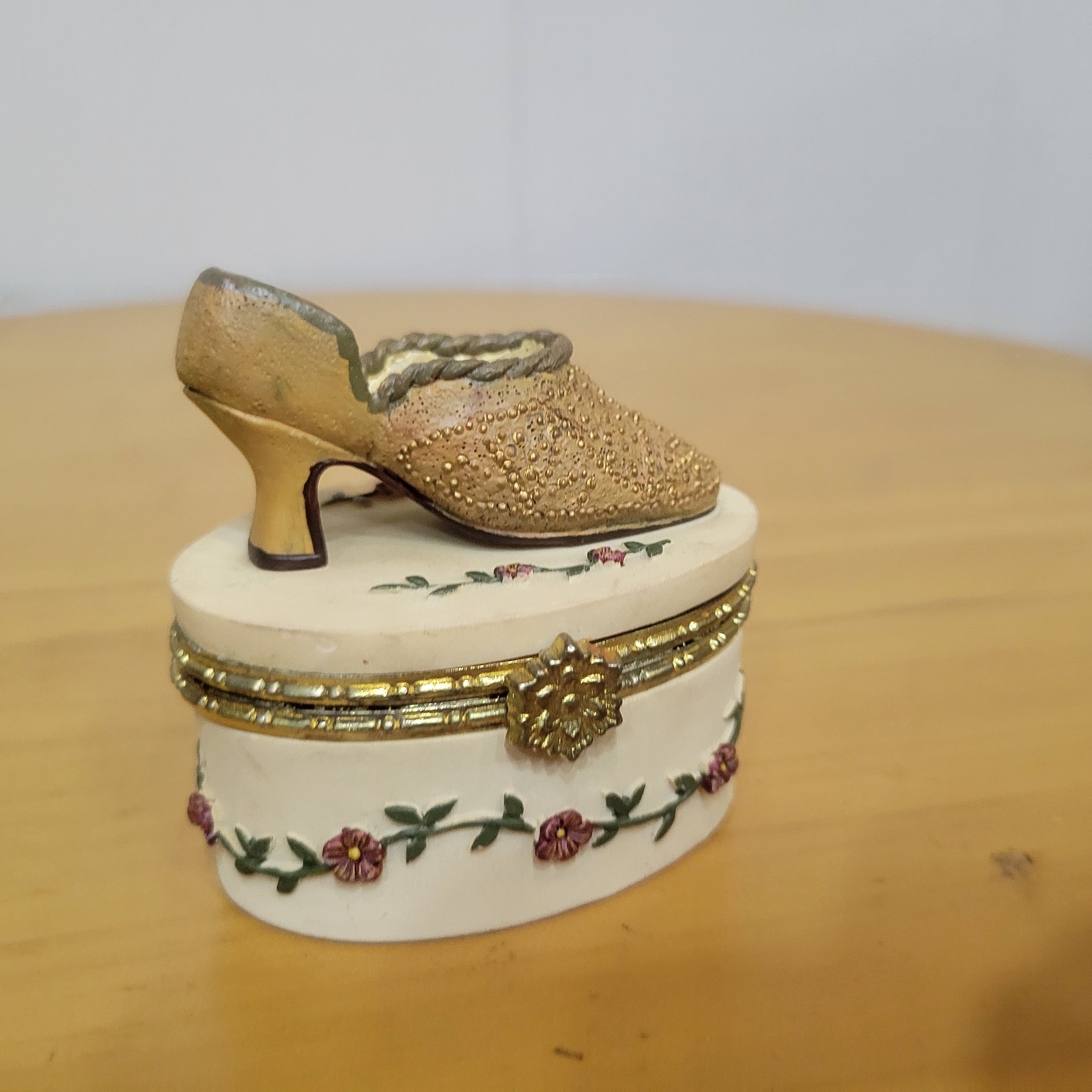 Vintage Shoe Trinket Box