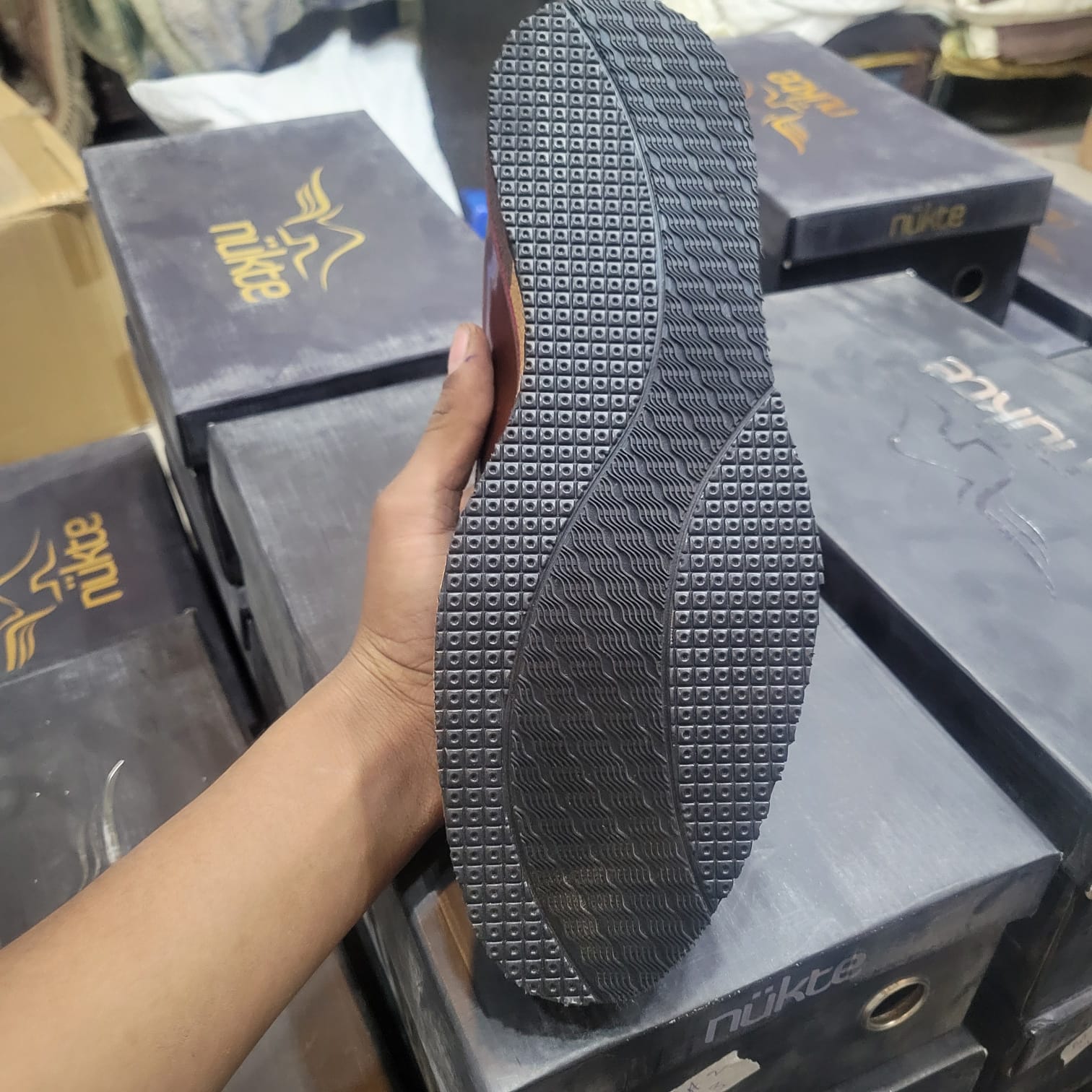 Nukte Blue Turkish Shoes Blue